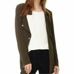 Aritzia Wilfred Mayet Double Breasted Jacket Crepe Fabric XSmall Olive G…